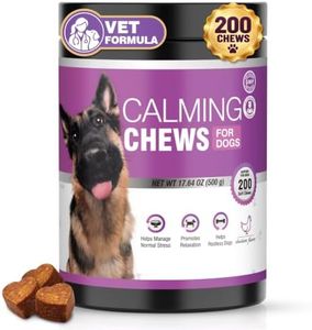 Calming Chews for Dogs - Dog Calming Chews Anxiety and Stress Relief 200ct | Dog Melatonin Treats Sleep Aid Bites Puppy Calm Supplement for Small/Medium/Large Dogs-Separation, Fireworks, Thunder,Barking