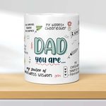 Akipi Dad, You are Loved Ceramic Coffee Mug Collection - Father's Day Gift, Birthday Gift for Dad on Birthdays, Anniversaries, and Father's Day - 11oz