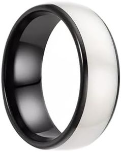 T5577 Chip RFID Smart Ring Ceramic Epoxy Resin Ring Rewritable Clone 125kHz Access Control Lock Key Cards (White, US#9)