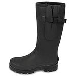 Lakeland Active Women's Helton Neoprene Lined Adjustable Wellington Boots - Black - 7 UK