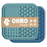 OHMO Licky Mats for Dogs and Cats(2 Pack) Easy to Clean Lick Mats Pet Slow Feeder with Suction Cups, Licking Pad for Anxiety Relief and Boredom Reduction Dishwasher Safe