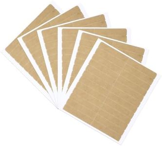 GOO GOO Double Sided Wide Hair Extension Tape, 72 Pieces, 0.8 x 8cm, No Residue Invisible Hold, Adhesive Replacement Tabs