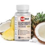 SaltStick FastChews Electrolytes - 60 Chewable Electrolyte Tablets - Salt Tablets for Running, Fast Hydration, Leg Cramps Relief, Sports Recovery - Non-GMO, Vegan, Gluten Free (Coconut Pineapple)