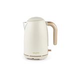Salter Pebble Kettle – 1.7 L Fast Boil Electric Tea Kettle, Removable Limescale Filter, Water Level Indicator, 360° Swivel Base, Viewing Window, Boil Dry Protection, Flip Lid, 3kW, Stone