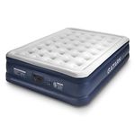 Gatarn Air Bed - King Size Double Queen Airbed, Inflatable Air Mattress with a Built-in Electric Pump 203x152x46cm