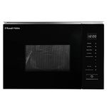 Russell Hobbs Built in 20 Litre Touch Control Digital Microwave with Grill, Defrost Setting, 5 Power Levels, 8 Autocook Settings, Black, 1 Year Guarantee RHBM2002B