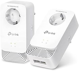 TP-Link PG2400P Kit Powerline G.hn2400, 2+2 Anschlüsse Gigabit Ethernet, Extra-Steckdose, Energiesparmodus, Plug & Play, Nicht kompatibel mit HomePlug AV/AV2-Powerline-Adaptern