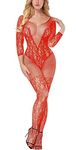 Xs and Os Women's Fishnet Bodystocking Tights Nightwear Lingerie