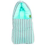 BAYBEE 3 in 1 Baby Carry Nest Ultra Soft Cotton & Breathable Lounger Cover with Zipper for Co-Sleeping, Portable New-Born Baby Sleeping Bag Bed Mattress Perfect for Traveling and Napping(Green)