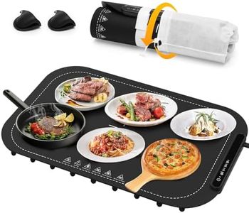 Electric Warming Tray for Food, Full Surface Heating Food Warming Mat, Rollable & Portable Food Warmer, Food Warmers for Parties Buffet, Gatherings, Warming Trays for Buffets Party, Kitchen Gadgets