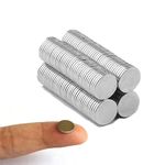 KKHOUSE 100PCS 10x1mm Thin Neodymium Magnets 10mmX1mm Permanent Magnet disc 10x1mm Magnetic Round Magnet 10 * 1 mm Refrigerator Magnets, Fridge, Office, Whiteboard Magnets for Crafts,Office, Kitchen