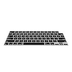 kwmobile Keyboard Cover Compatible with Apple MacBook Air 15 M3 2024 A3114 - Keyboard Cover US English QWERTY - Black