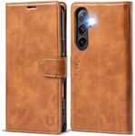 FLIPALM Wallet Case for Samsung Galaxy S26 Plus/S26+ 6.7", RFID Blocking Credit Card Holder, PU Leather Folio Flip Kickstand Protective Shockproof Cover for Galaxy S26 Plus (Grayish-Brown, S26 Plus)