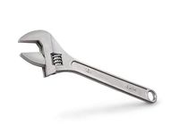 Edward Tools Adjustable Wrench (15") - Heavy Duty Drop Forged Steel - Precision Milled Jaws for Maximum Gripping Power - Rust Resistant Finish - Tempered and Heat Treated Steel - Secure Adjustable Jaw