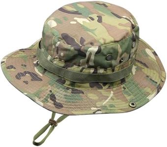 Ciyuhome Camo Boonie Hat for Men Women, Military UPF50+ Sun Cap Wide Brim Bucket Hats Jungle Hat for Fishing Hunting Safari Beach