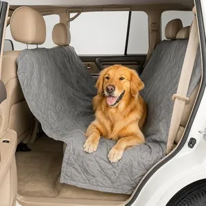 Formosa Covers Deluxe Dog Car Seat Hammock Quilted Cover with Non-Slip Backing Best for Cars Trucks and SUVs Make Travel with Your Pet Always an Option - 56" W x 60" L, Grey