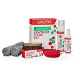 Gtechniq Leather Care Kit for Cars, 6-Piece | Protects Leather Seats, Dash, Steering Wheel, Sofas, Bags & Shoes from Stains, Dirt and UV Rays, Restores Leather's Natural Finish, Accessories Included