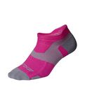 2XU Vectr LightCushion NoShow Sock, Magenta/Light Grey, S