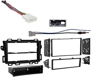 Harmony Audio HA-707552 Compatible with Nissan Murano 2009-2012 Aftermarket Radio Harness Adapter, Metra 99-7426 Single DIN/Double DIN Installation Kit and HA-40NI12 Aftermarket Antenna Adapter