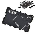 JJC Micro SD Card Case Carrying Lightweight Slim Holder Storage for 10 MSD Micro SD Memory Cards