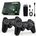 Wireless Retro Game Console, Retro Game Stick with 21000+ Video Games, 9 Classic Emulators, 4K HDMI Output and Dual 2.4GHz Wireless Controller, Plug and Play TV Game Stick, for Kids Adults (64G)