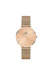 Daniel Wellington Petite Unitone Rose Gold Mesh Strap Dial Women's Analog Watch (Rose Gold , 32mm)