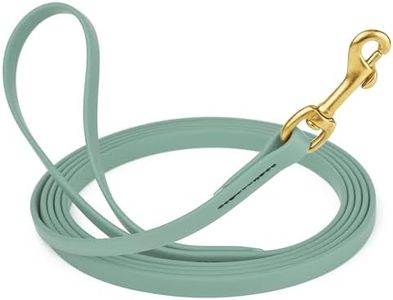 Viper Biothane K9 Working Dog Leash Waterproof Lead for Tracking Training Schutzhund Odor-Proof Long Line with Solid Brass Snap for Puppy Medium and Large Dogs, 33ft Sage Green