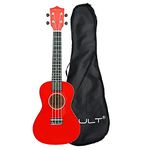 Vault UK-003 Concert Colourful Ukulele 23 inch With Gig Bag - Red