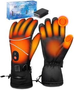 Victoper Heated Gloves 2025 Upgrade for Men & Women, Rechargeable Waterproof Windproof Electric Winter Gloves with 3 Adjustable Heat Levels for Motorcycle, Skiing, Cycling & Gift Use (S)