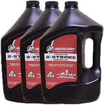 MERCURY Genuine Premium 2-Cycle Outboard Oil 1 Gallon 92-858022K01 (3 Pack)