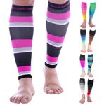 Doc Miller Calf Compression Sleeve Men and Women 20-30 mmHg, Shin Splint Compression Sleeve, Medical Grade Socks for Varicose Veins and Maternity 1 Pair