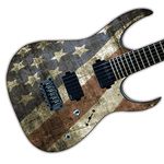 DesignDivil Custom Guitar Skin Wrap Laminated Vinyl Air Lease Decal. USA Grunge Flag GS20