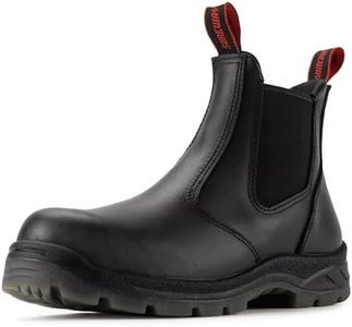SUREWAY Men's Slip On Fire & Safety Work Boots Composite Toe Black 13