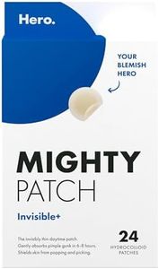 Hero Mighty Patch Invisible+ - Super-Thin & Comfortable - Blends into your Skin - Great for Daytime - Suitable for Sensitive Skin - Medical Grade Hydrocolloid - 24 Pimple Patches