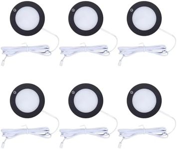 CICMOD 12V Luces Spot LED Iluminación Interior Para Autocaravana Regulable Con Adaptador de DC Para Automóvil para Camper Van Caravana Barco