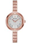 Bulova Women's Analogue Quartz Watch with Stainless Steel Strap 97P145