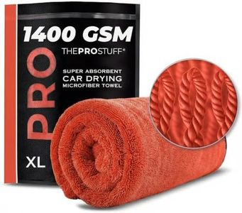 The Pro Stuff® Car Drying Towel - Extra-Large 24×36 inch (2×3 ft) | Super Absorbent | Twisted Loop Microfiber | Dual-Sided, Lint-Free, Scratch-Free, 1400 GSM Drying Towel for Car Detailing (X Large)