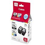 Genuine Canon PG-210XL/CL211XL HIGH Yield Ink Cartridge Value Pack, Black and Tri-Colour