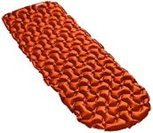 Coleman Kompact Inflatable Camp Sleeping Pad with Built-in Air Valve and Included Carry Bag, No Pump Needed, Textured Grip Bottom Keeps Pad in Place, Premium/Basic