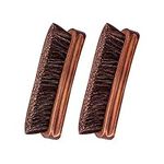 Shoe Brush, KY-Tech 2pcs Premium Horsehair Shoe Brush Shoe Shine Brush Shoe Polish Brushes Horse Hair Bristles Brush for Boots, Shoes, Car Seats, Sofas, Bags