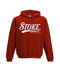 Stoke Football Gift - Hoodie one Life one Club top Jumper Sweatshirt Present FH7 (Adult Large, Red)