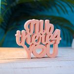 NUKKAD TALES I'll B There for U Pink Showpiece - Bedroom & Living Room Home Decor (6.5 x 5.60 inch) - Ideal for Center Table or Bookshelf for Couples & Girls