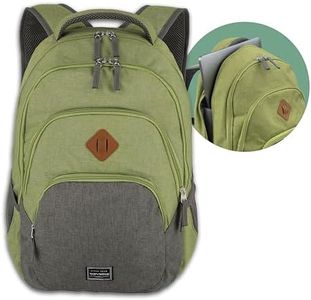 travelite Mochila, equipaje de mano con compartimento para portátil de 15,6 pulgadas, serie de equipaje BASICS Daypack Melange:de moda con aspecto melange, 45 cm, 22 litros