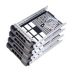 Pack-4, Hard Drive Tray Caddy for Dell Poweredge Series 11/12/13 Generation Models 3.5" SAS/SATA R320 R430, R530, R730, T430, T630, R420, R520, R720, T420, T620, R410, R510, R710, T410, T610 T710