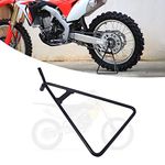 JFG Racing Dirt Bike Triangle Stand,Motorcycle Rear Wheel Paddock Side Stand Kickstand Holder for Dirtbike Pit Mini Bike Motocross-Black