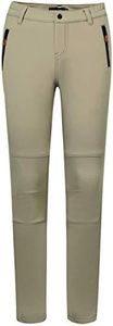 Camii Mia Women's Winter Warm Outdoor Slim Windproof Waterproof Ski Snow Fleece Hiking Pants, Khaki, 26