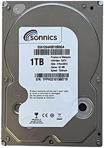 Sonnics 1TB 3.5" SATA Hard Drive 7200RPM Desktop PC/Surveillance Storage Hard Drive CCTV Camera CCTV System DVR