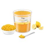 The Inspire Food Company Popping Boba Pearls for Bubble Tea - 3.2KG | Lemon | Bursting Pearls Bubble | Real Fruit Juice For Shakes, Smoothie | 100% Vegan & Glutenfree, No Artificial Colors