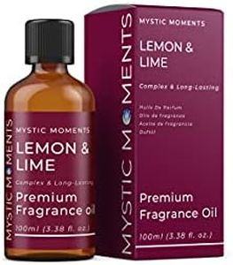 Mystic Moments | Lemon & Lime Fragrance Oil - 100ml - Perfect for Soaps, Candles, Bath Bombs, Oil Burners, Diffusers and Skin & Hair Care Items