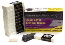 Better Tools - Chisel Bevel Carpet Trimmer Blade (100 blades/box)